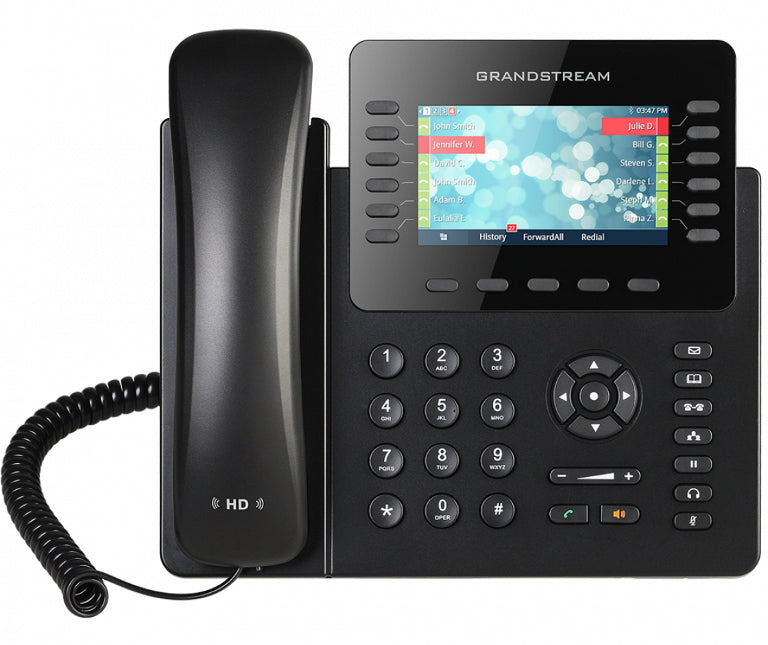 Grandstream GXP2170 12 Line IP Phone, 6 SIP Accounts, 480x272 Colour Screen, HD Audio, Build In Bluetooth, Powerable Via POE Grandstream GXP2170 12 Line IP Phone, 6 SIP Accounts, 480x272 Colour Screen, HD Audio, Build In Bluetooth, Powerable Via POE